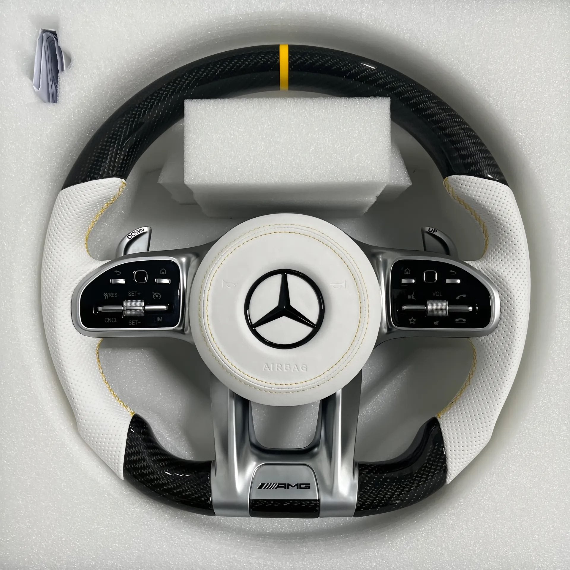 Mercedes-AMG carbon fibre steering wheel