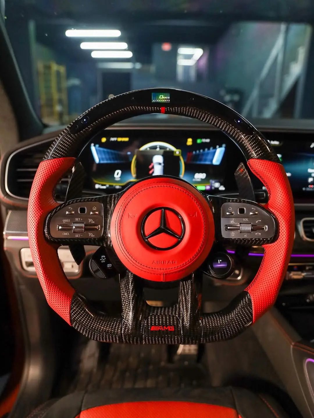 Mercedes-AMG carbon fibre steering wheel