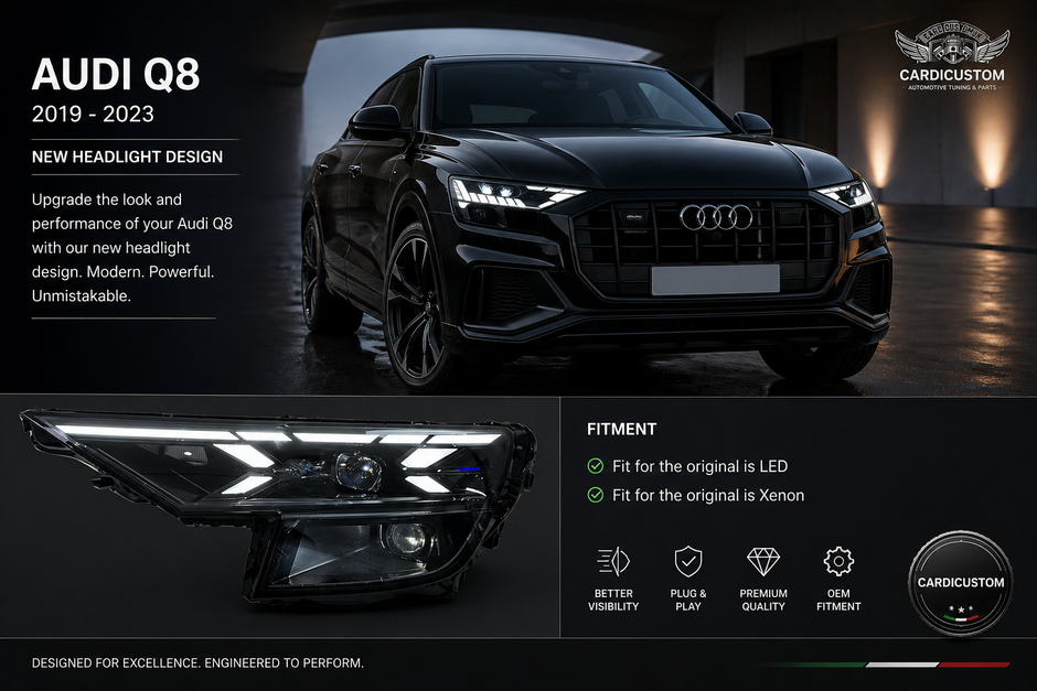 Audi Q8 2019-2023 Headlights