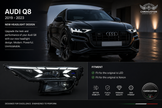Audi Q8 2019-2023 Headlights