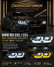 BMW M3 E92 Headlights 2007-2010 Yellow/White Dual Color Laser LED
