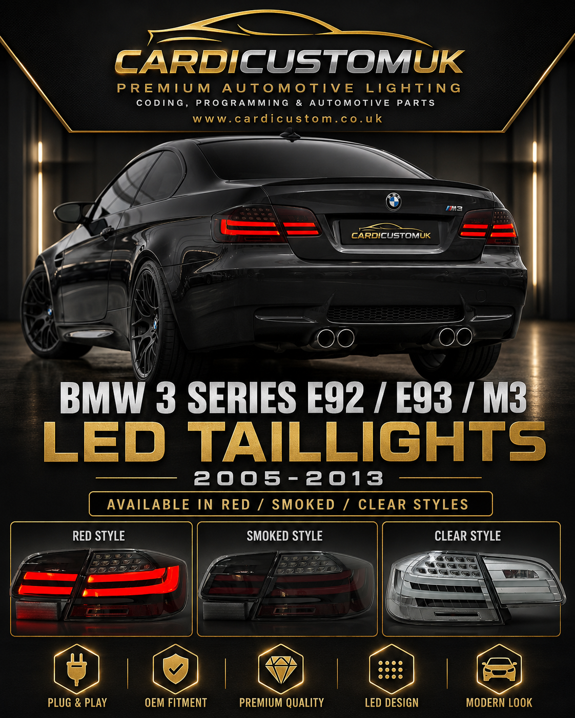 BMW 3 Series E92 E93 Taillight