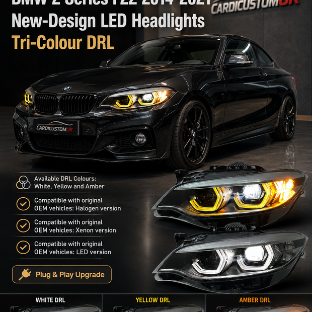 BMW 2 Series F22 Headlights