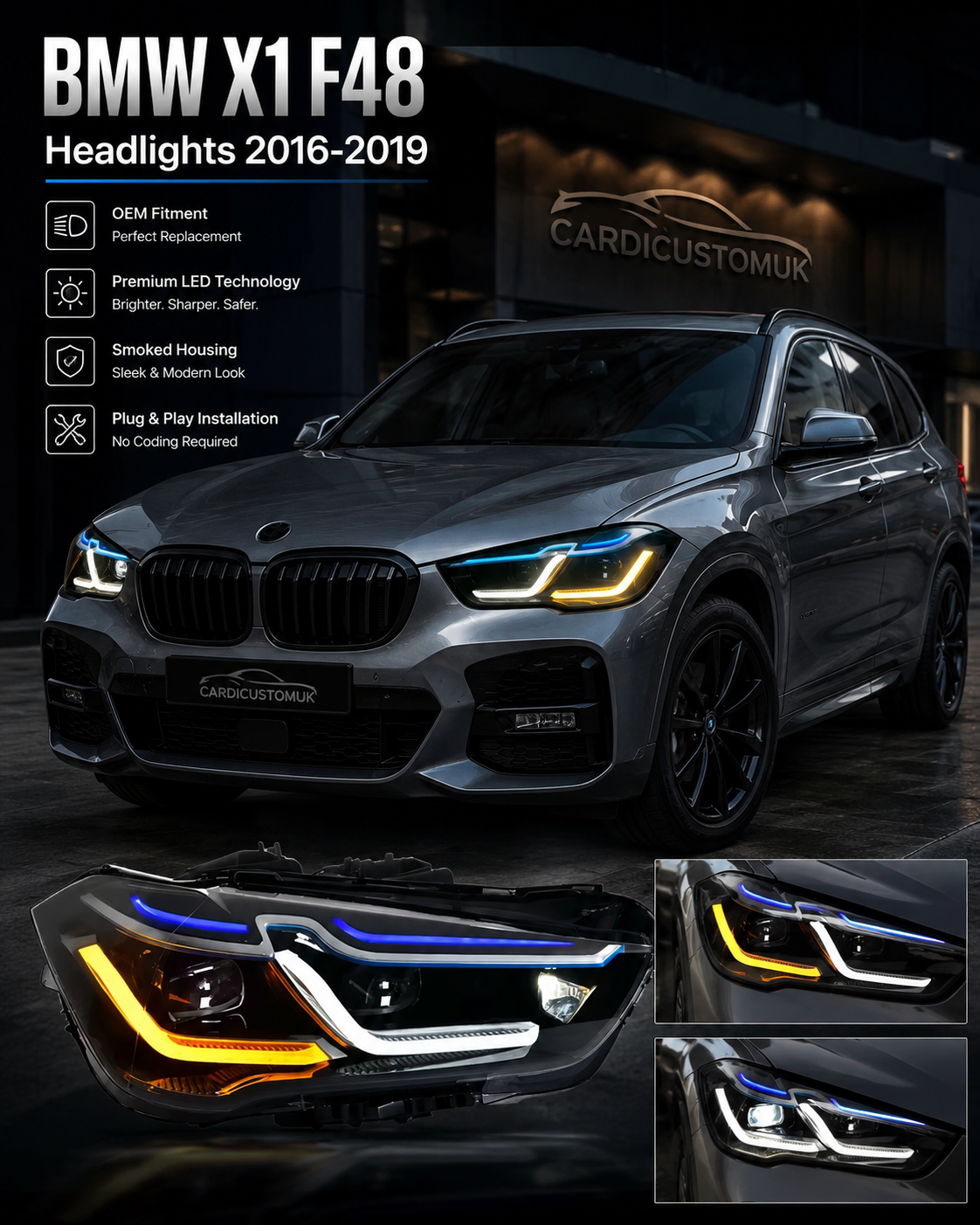 BMW X1 F48 LED Headlights