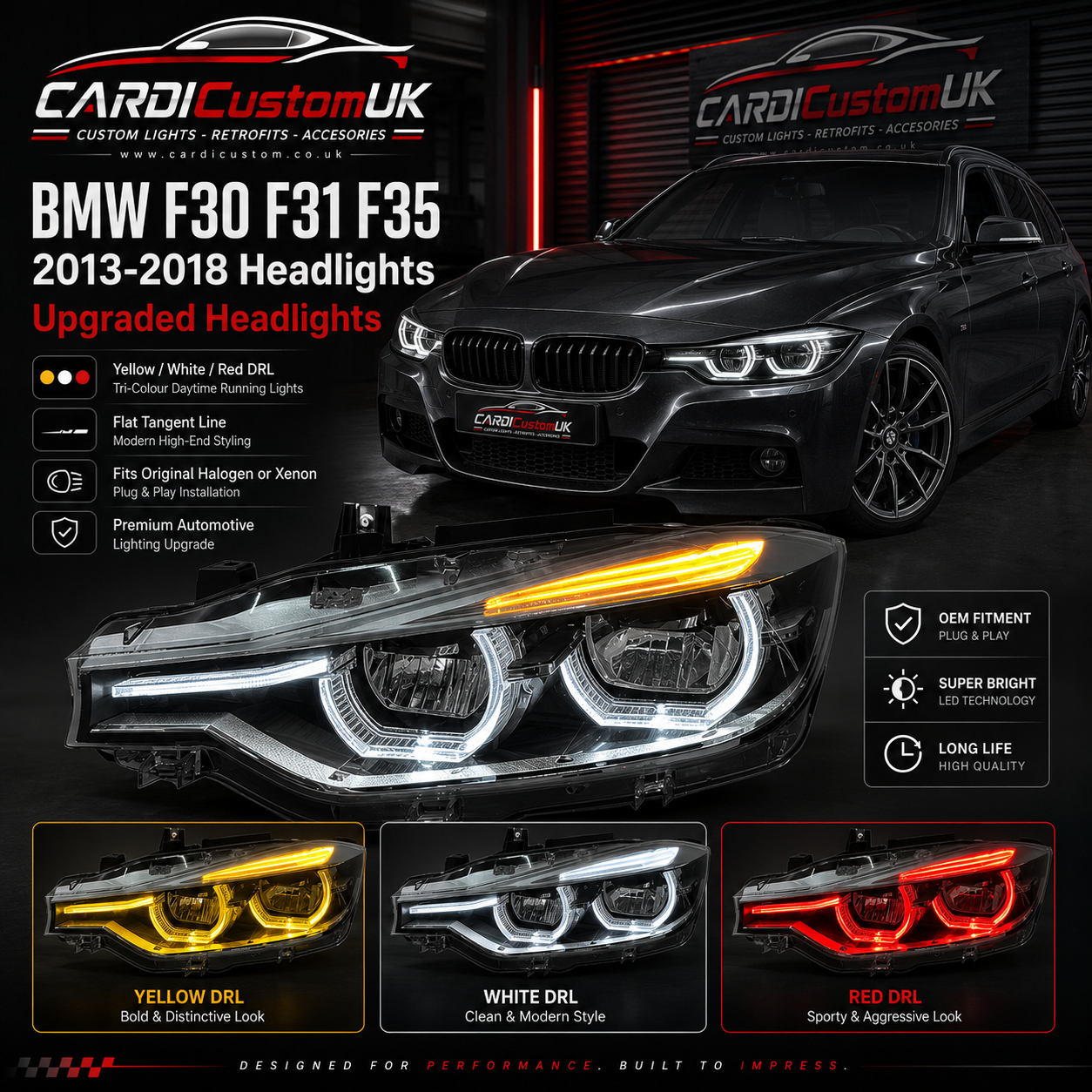 BMW F30 F31 F35 2013-2018 Headlights