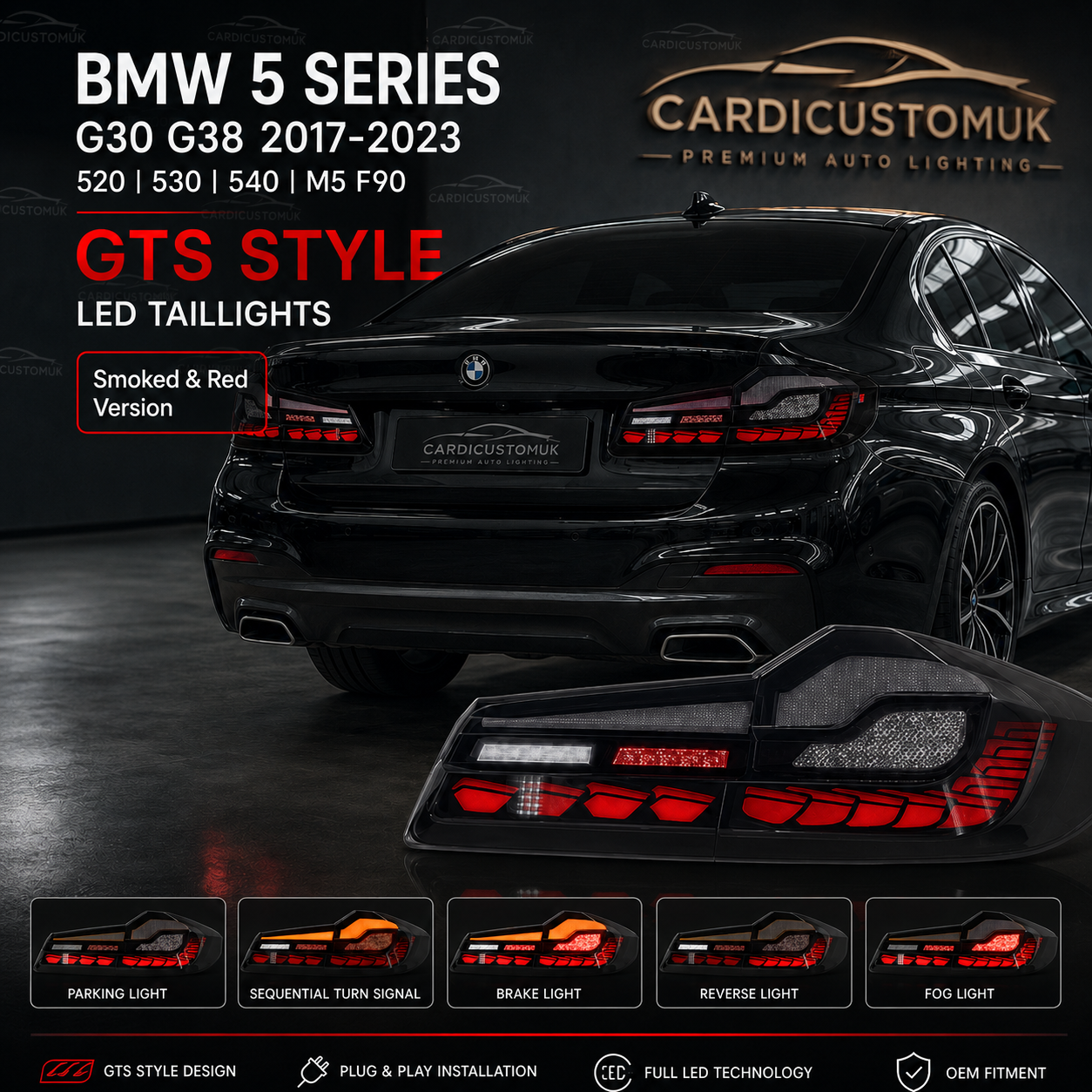 BMW 5 Series G30 G38 Taillights