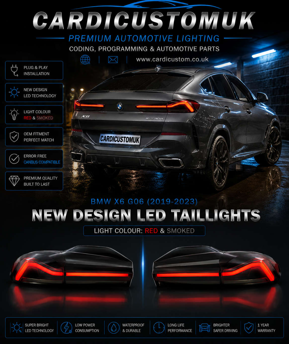 BMW X6 G06 Taillights