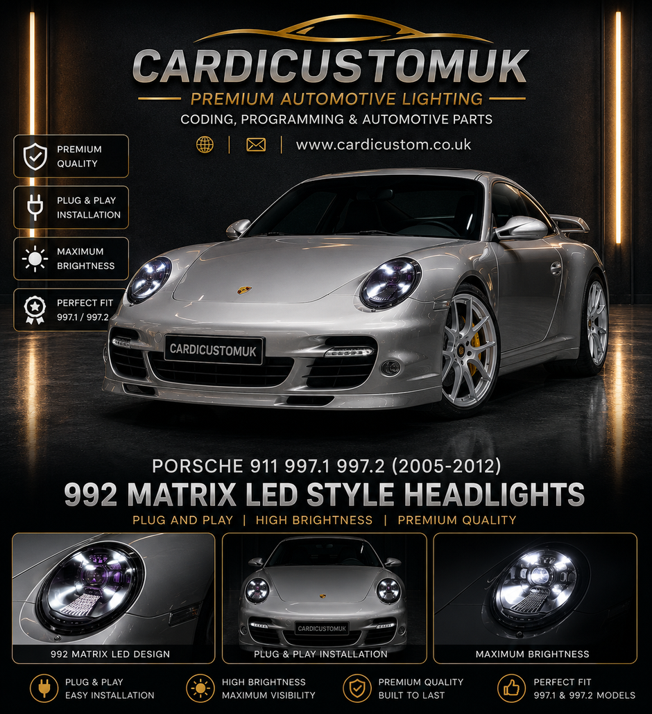 Porsche 911 997.1 997.2 2005-2012 Headlights
