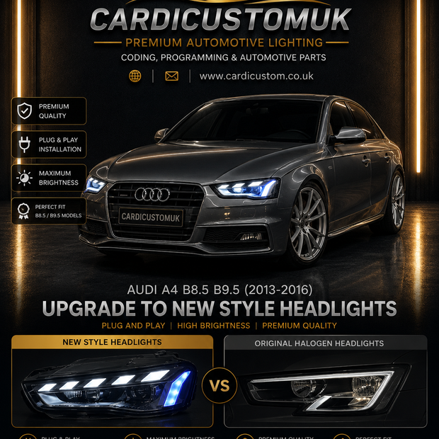 AUDI A4 B8.5 B9.5 2013-2016 Front Headlights