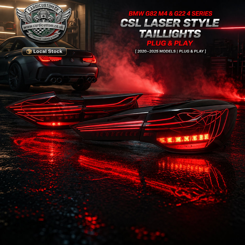BMW G82 M4 & G22 4 Series CSL Laser Style Taillights Plug & Play