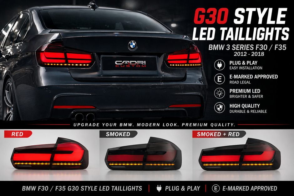 BMW 3 Series F31 Upgrade to G30 Style Taillights