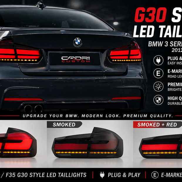 BMW 3 Series F31 Upgrade to G30 Style Taillights