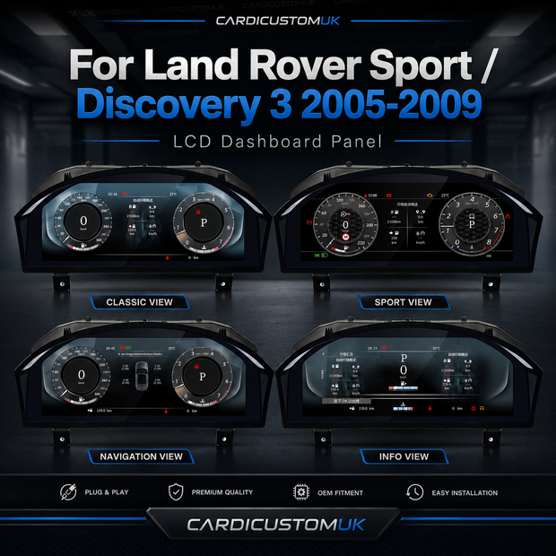 Land Rover Range Rover Sport Discovery 3 2005-2009 Digital Dashboard