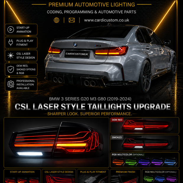 BMW 3 Series G20 G80 LED CSL Taillights