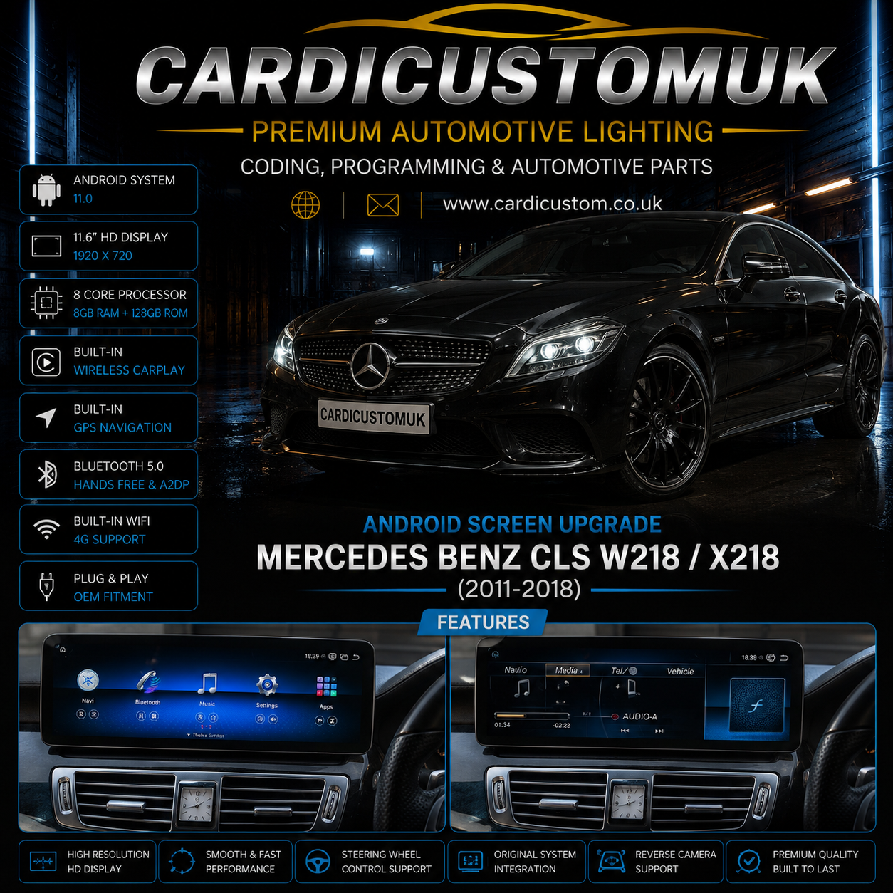 Mercedes Benz CLS W218 / X218  Android Screen