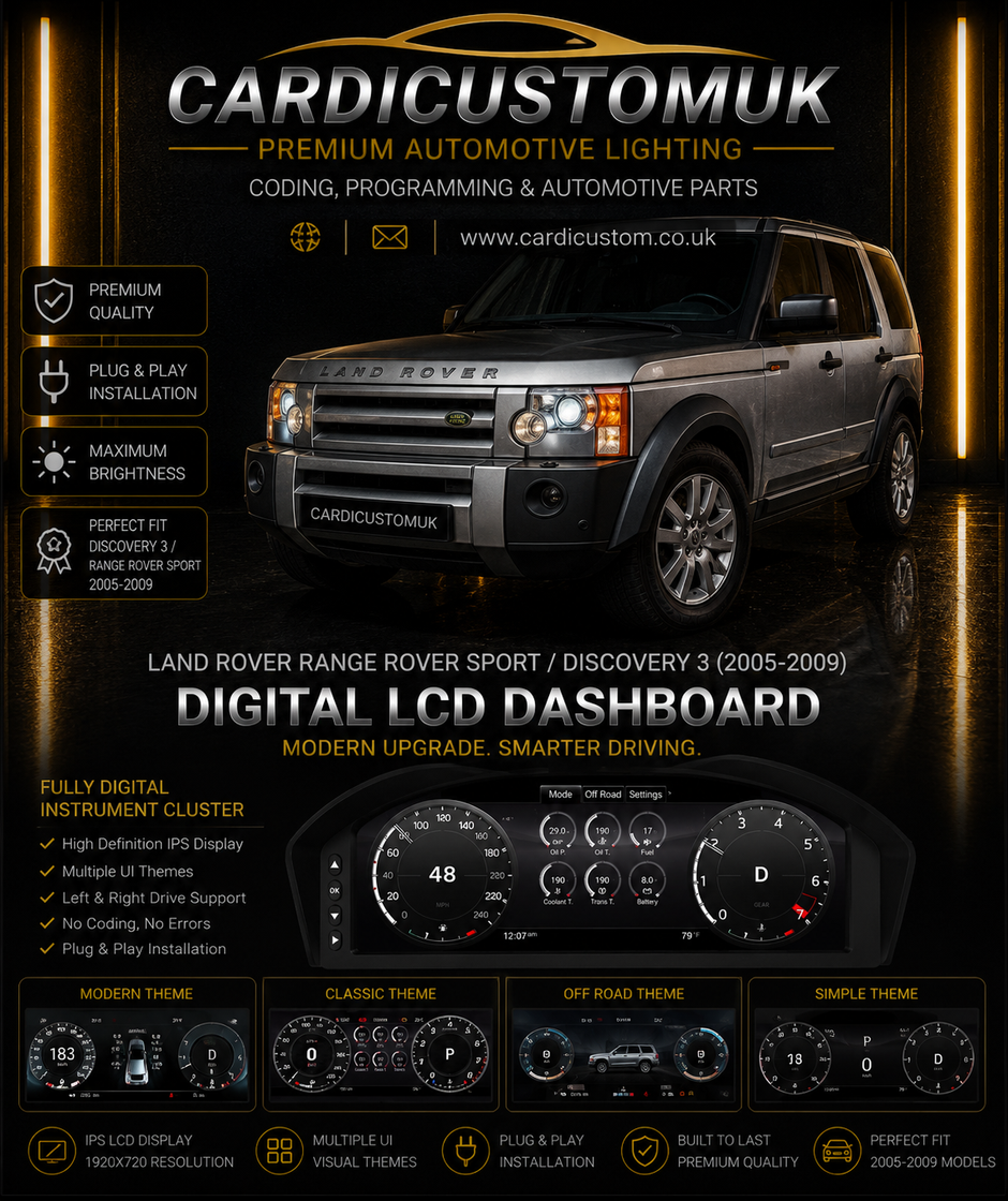 Land Rover Range Rover Sport Discovery 3 2005-2009 Digital Dashboard