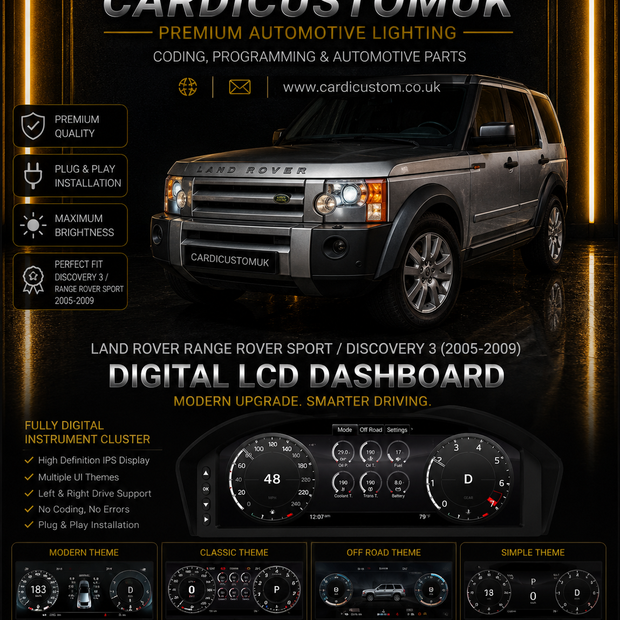 Land Rover Range Rover Sport Discovery 3 2005-2009 Digital Dashboard