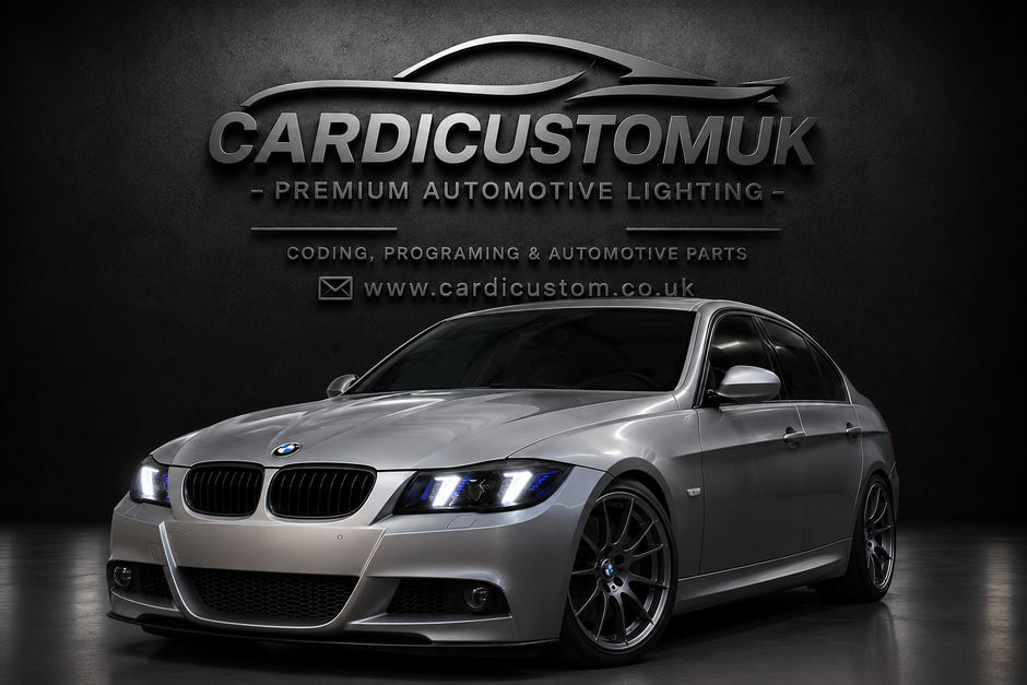 BMW 3 Series E90 E91 Snake Eye White DRL Headlights