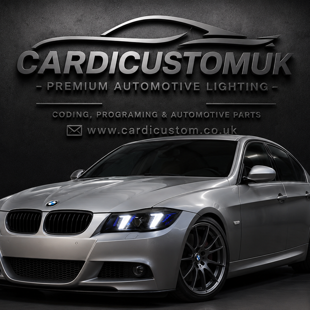 BMW 3 Series E90 E91 Snake Eye White DRL Headlights