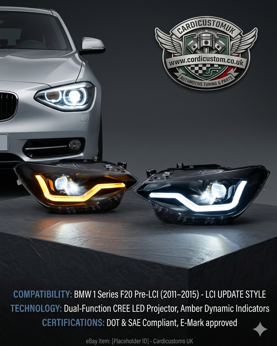 BMW 1 Series F20 2012-2015 Headlamps for BMW M1 F20