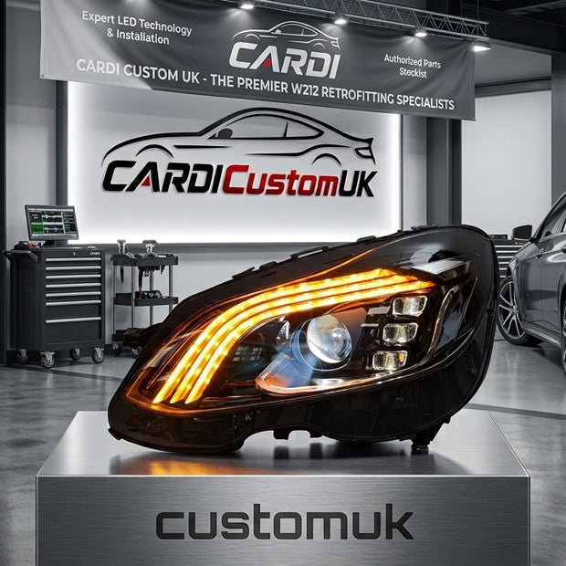 Mercedes-Benz E-Class W212 LED Headlights 2013–2015 | Dynamic DRL | Exclusive Smoked