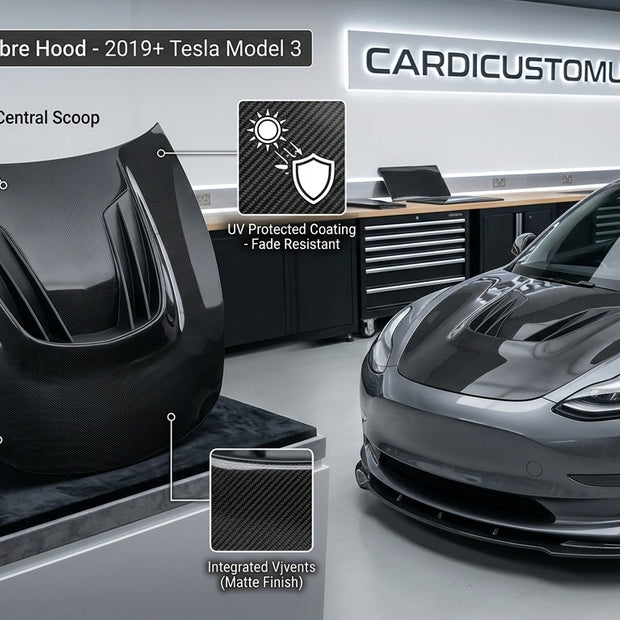 Tesla Model S Carbon Fiber Hood