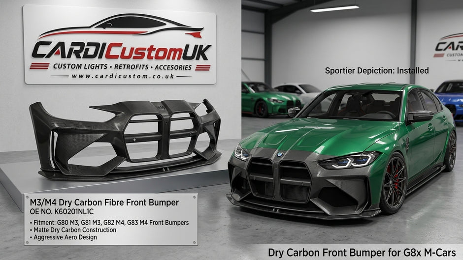 BMW M3 M4 Dry Carbon Fiber Front Bumper