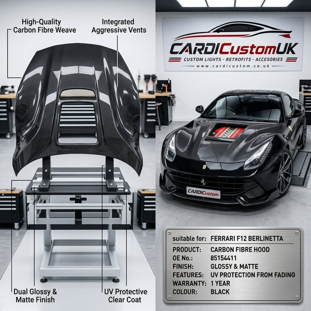 Ferrari F12 Berlinetta Carbon Fiber Hood