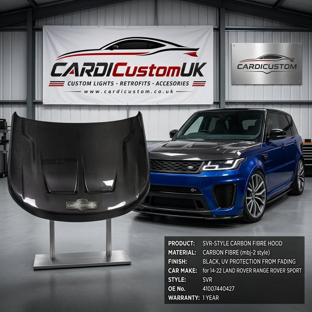 Range Rover Sport SVR-style Carbon Fiber Hood