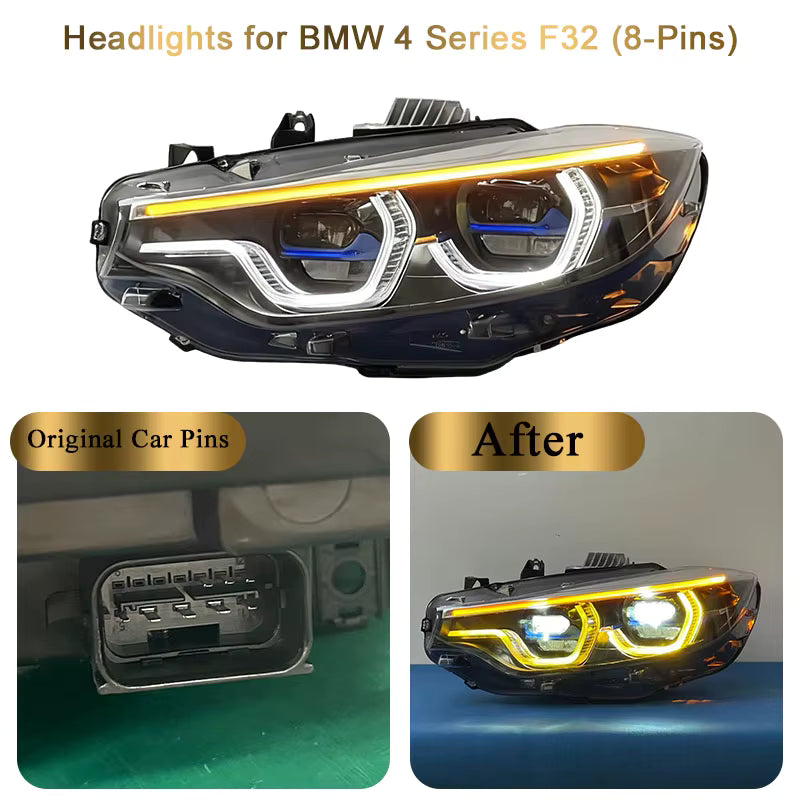 BMW 4 Series F32 F36 M3 M4 2013-2018 Dual Color Headlamps