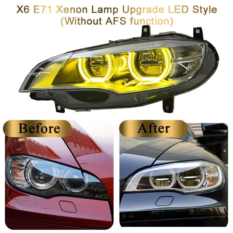 BMW X6 E71 2007-2013 Headlights