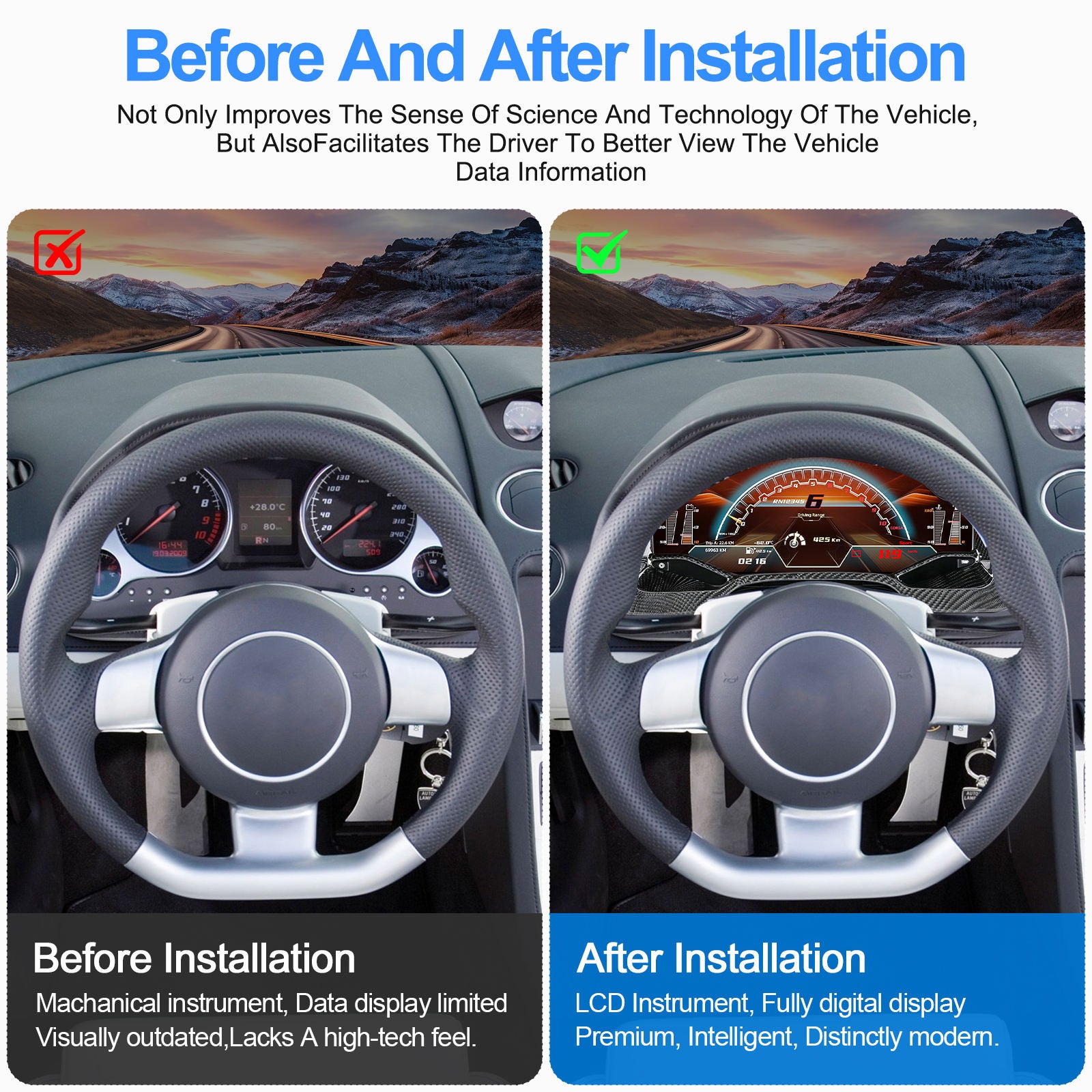 Lamborghini Gallardo 2004-2015 Digital Cluster