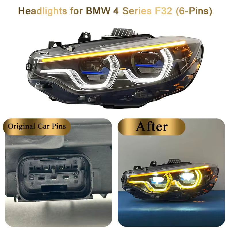 BMW F32 F33 F36 F80 F82 M3 M4 Yellow/White DRL Headlights