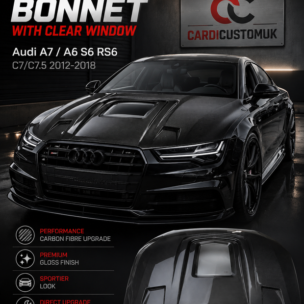 Audi Carbon Fiber Engine Hood
