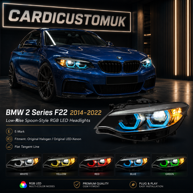 BMW 2 Series F22 2014-2022 Headlights