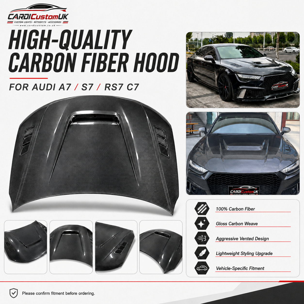 Audi Carbon Fibre Bonnet