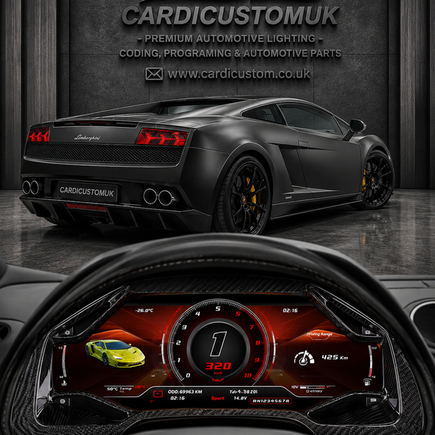 Lamborghini Gallardo 2004-2015 Digital Cluster