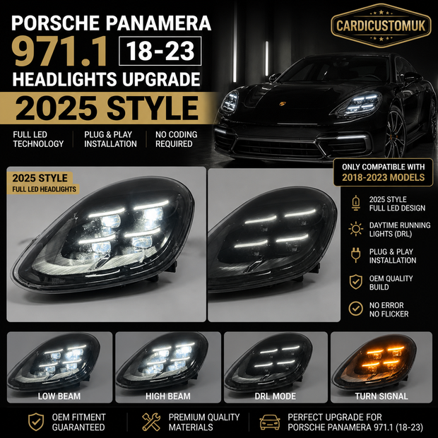 Porsche Panamera 971.1 Headlights 18-23