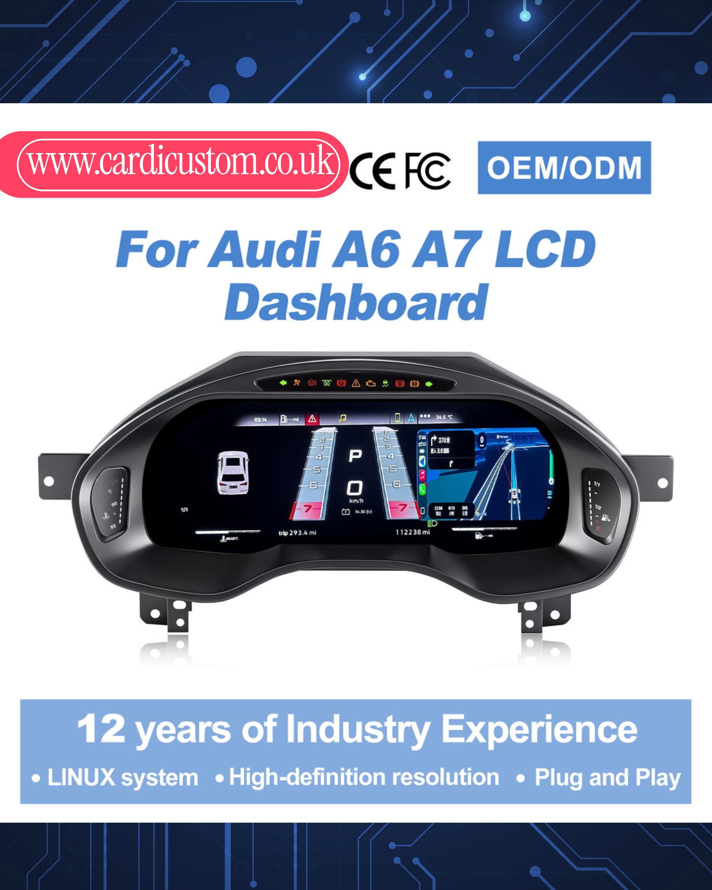 Audi A6 A7 2013-2018 Digital Dashboard