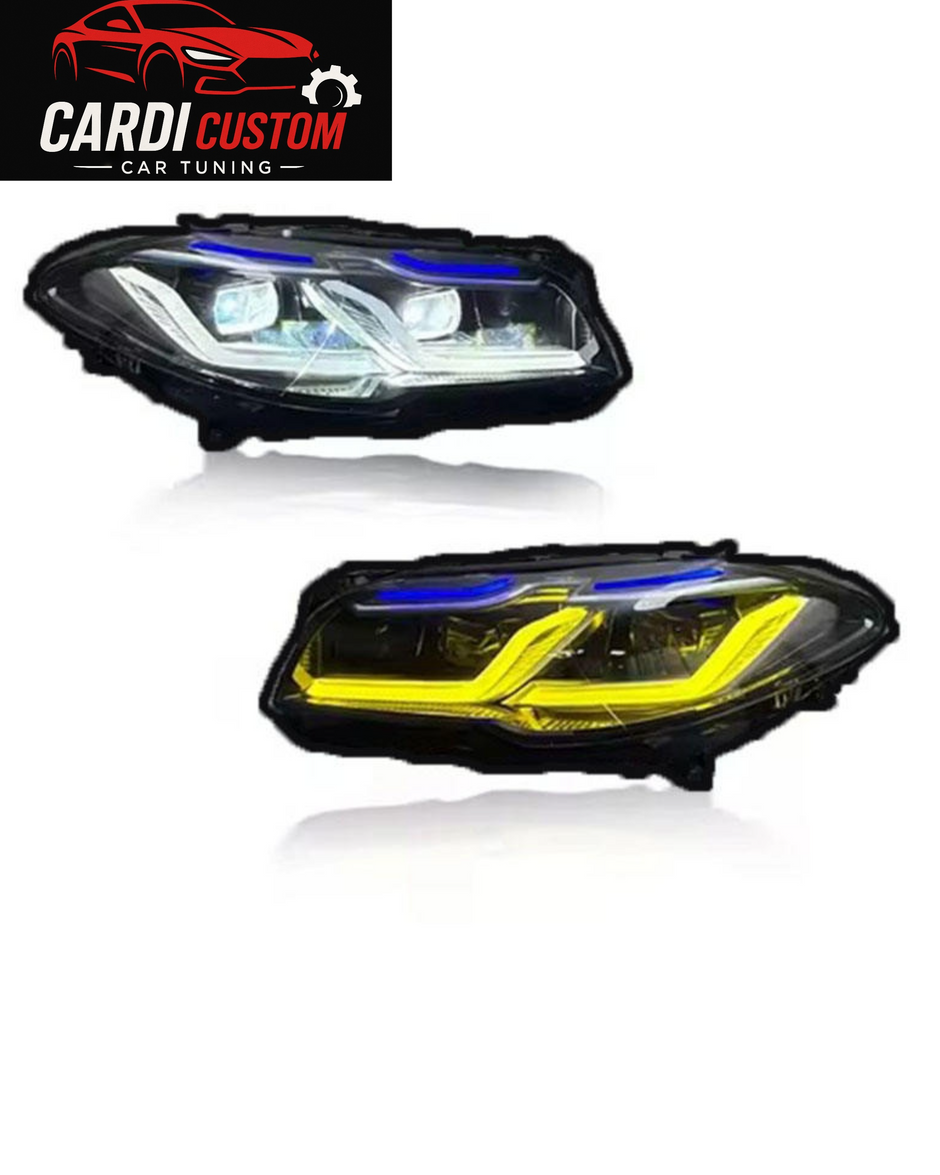 BMW 5 Series F10 Headlight 2011-2017 Yellow White DRL