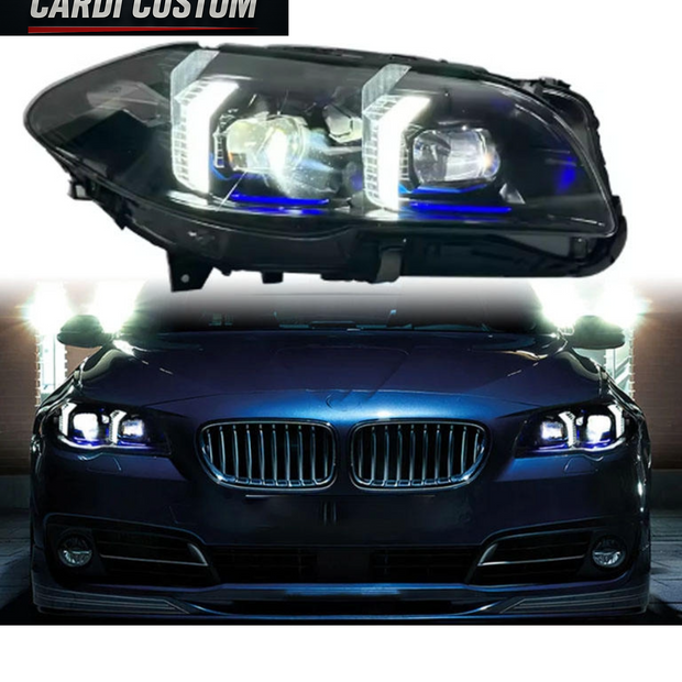 BMW 5 Series F10  Lights Full LED Headlights New Update 2025 Style Plug and Play