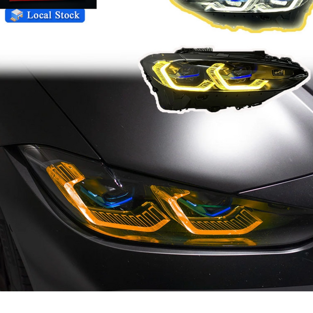 BMW G22 G26 G82 Headlights White/Yellow/Amber DRL