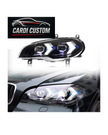 BMW X5 E70 LED Headlights Assembly 07-13 X5 Modified Laser Lens LED Turn Daytime Running Light
