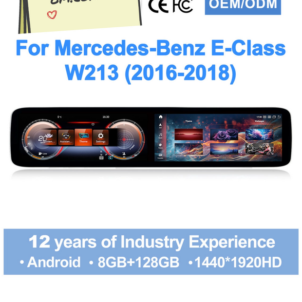 Mercedes-Benz E-Class W213 2016-2018 Dual Screen