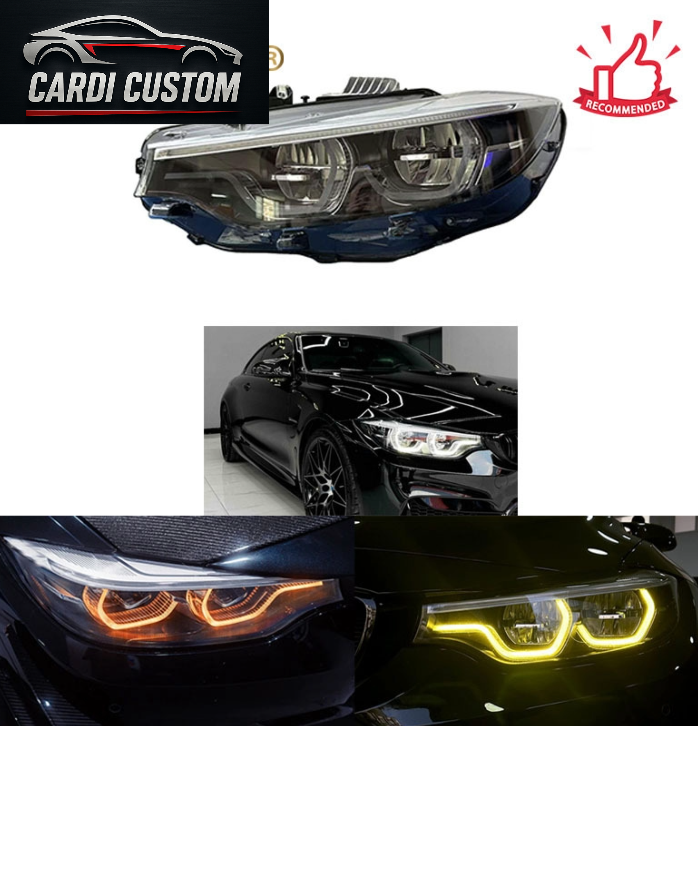 BMW 4 Series F32 F33 F36 F80 F82 Headlights