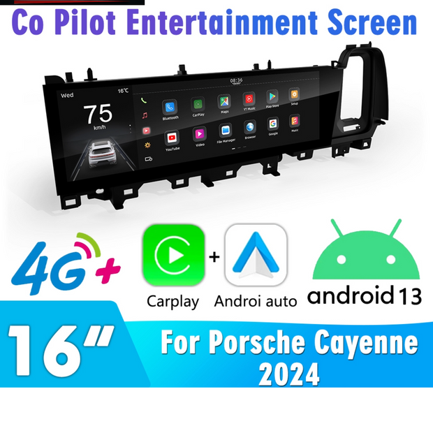 Porsche Cayenne 2010 - 2024 Co-pilot Entertainment System