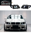 BMW 3 Series E90 E91 Snake Eye White DRL Headlights