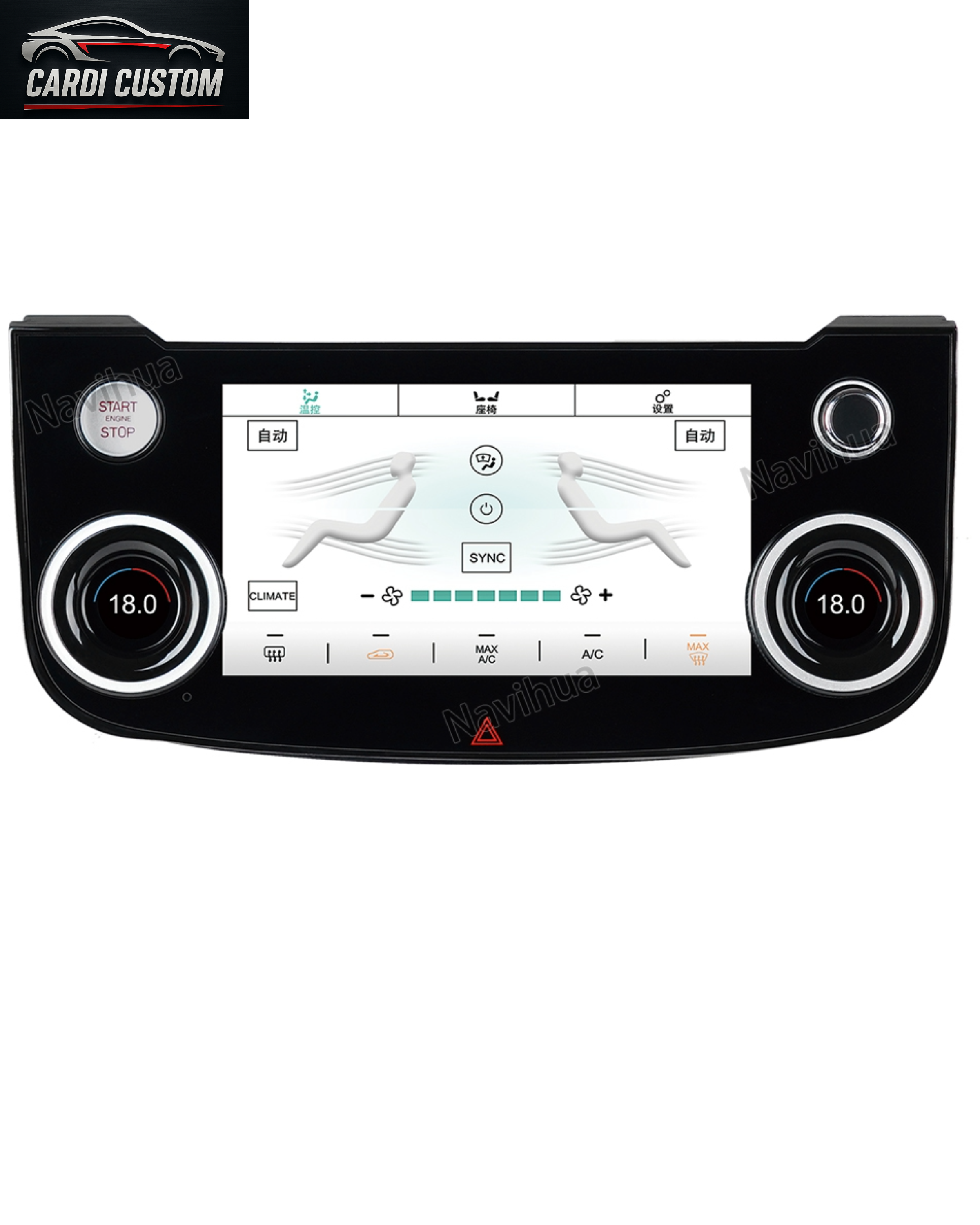 Jaguar F-pace AC Panel Climate Control Display Screen