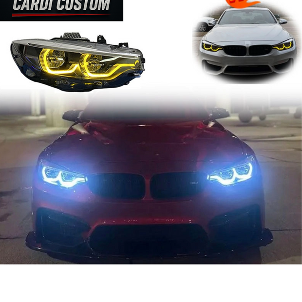 BMW F32 F33 F36 F80 F82 M3 M4 Yellow/White DRL Headlights