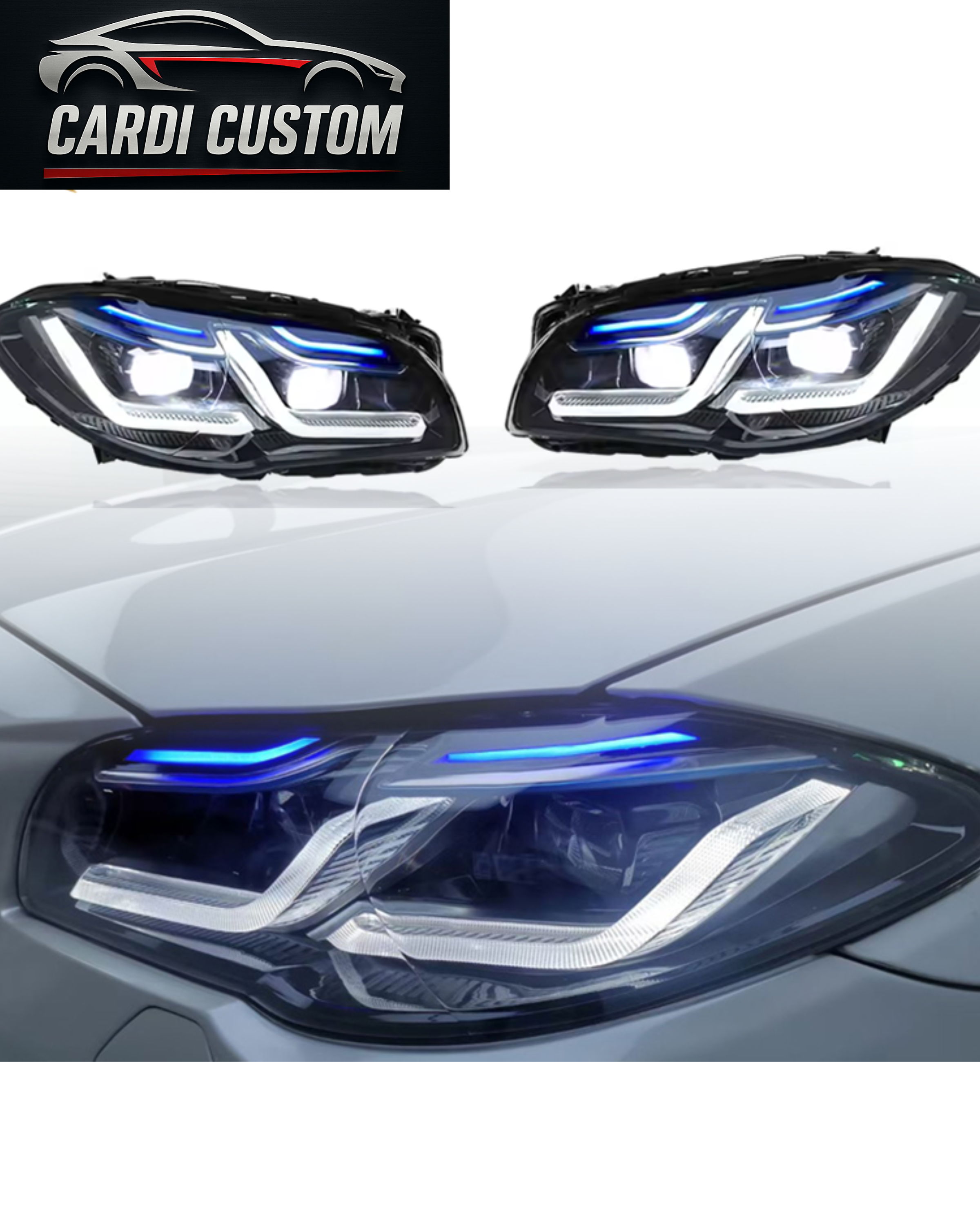 BMW 5 Series 2011-2017 F10 F18 Head Lamp Assembly Modified LED Lens Headlight